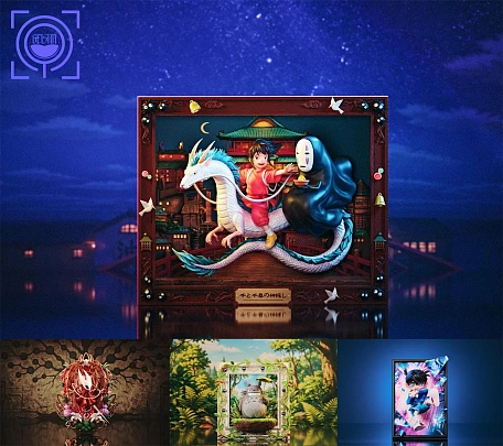 Фигурка Haku, Chihiro, Faceless от GEISHA Studio