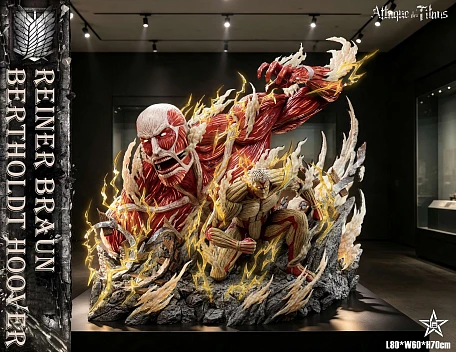 Фигурка Colossal Titan (Bertolt Hoover), Armored Titan (Rainer Brown) от Craftsman Studio (Jiang Xing Studio)