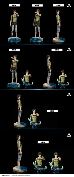 Фигурка Eren Jaeger от AZ Studio Версия G: три головы + подставки
