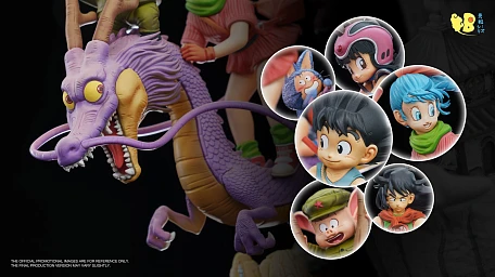 Фигурка Son Goku, Bulma, Oolong, Puar, Chichi, Yamcha, Shenron от DB Studio