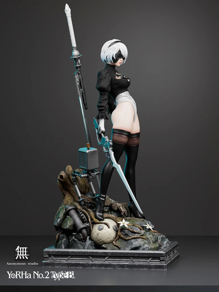 Фигурка YoRHa No. 2 Type B от Anonymous Studio Чёрная делюкс версия (1/4)