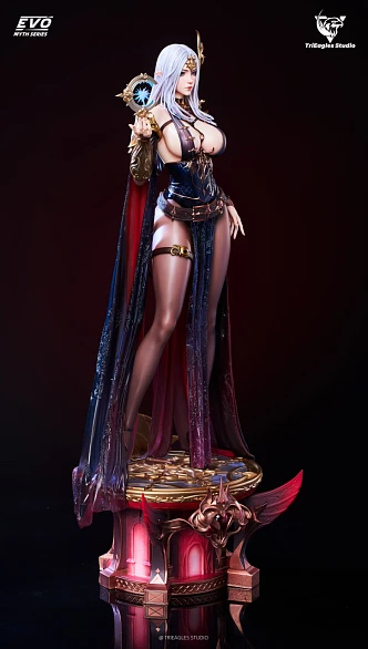 Фигурка Astral Dark Elf Ayla от TriEagles Studio Версия «Тёмная вуаль»