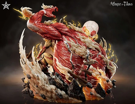 Фигурка Colossal Titan (Bertolt Hoover), Armored Titan (Rainer Brown) от Craftsman Studio (Jiang Xing Studio)