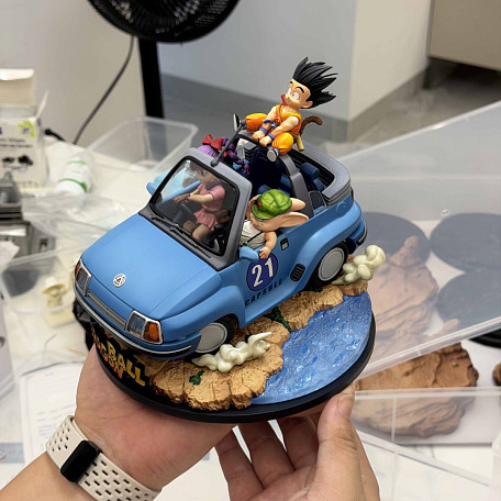 Фигурка Bulma, Son Goku, Oolong от QK Studio Версия с подставкой