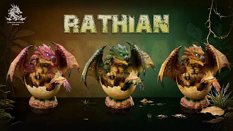 Фигурка Rathalos, Rathian от Dragon Realm Studio Зеленая Ратиана