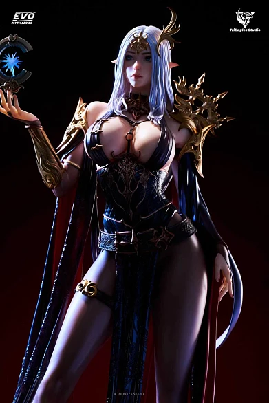 Фигурка Astral Dark Elf Ayla от TriEagles Studio Версия «Тёмная вуаль»