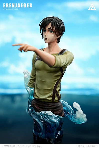 Фигурка Eren Jaeger от AZ Studio Версия G: три головы + подставки