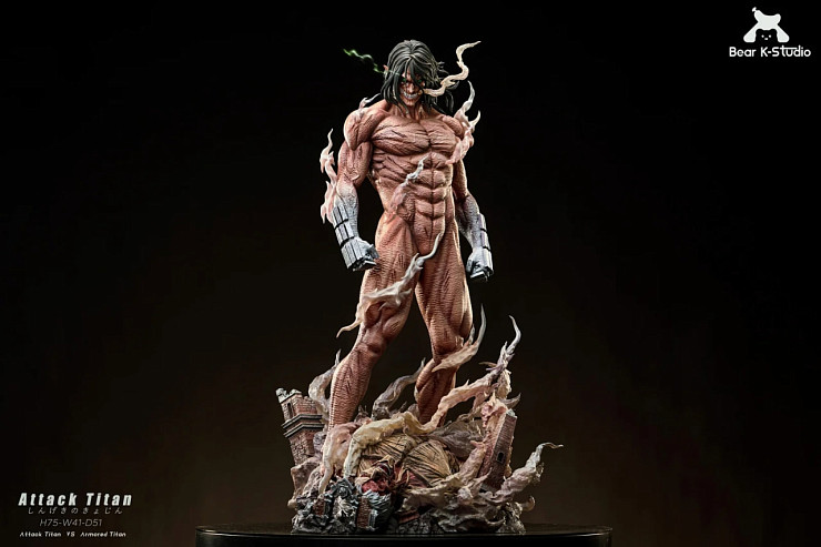 Фигурка Armored Titan (Reiner Braun), Attack Titan (Eren Jaeger) от BK Studio