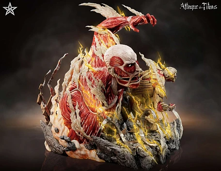 Фигурка Colossal Titan (Bertolt Hoover), Armored Titan (Rainer Brown) от Craftsman Studio (Jiang Xing Studio)