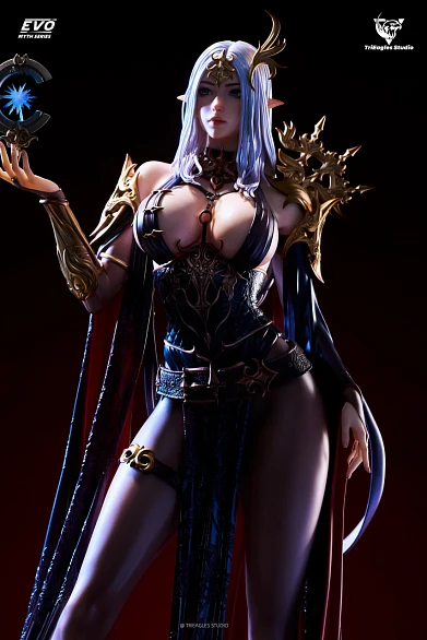 Фигурка Astral Dark Elf Ayla от TriEagles Studio Версия «Тёмная вуаль»