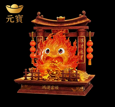Фигурка Calcifer от Yuan Bao Studio