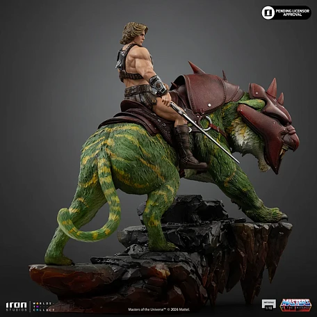 Фигурка He-Man, Battle Cat от Iron Studios