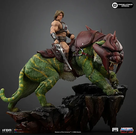 Фигурка He-Man, Battle Cat от Iron Studios