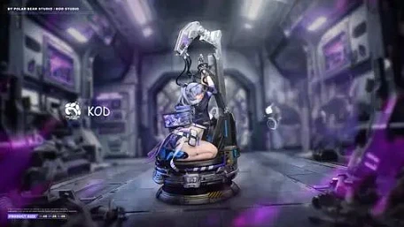 Фигурка Silver Wolf от KOD Studio, Polar Bear Studio