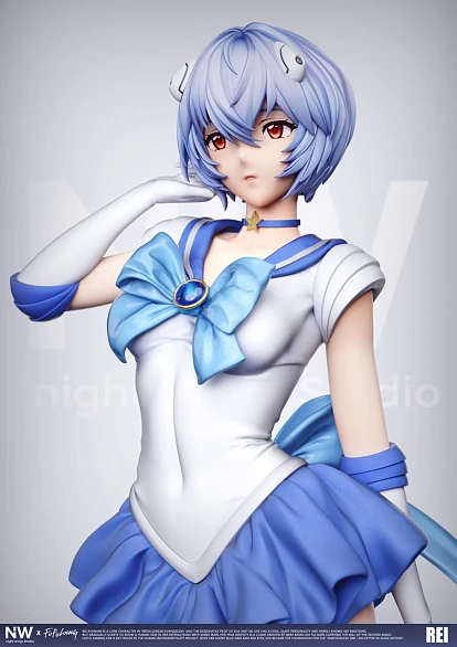 Фигурка Rei Ayanami, Asuka Langley Soryu от Night Wing Studio 1/4 Рей с короткими волосами