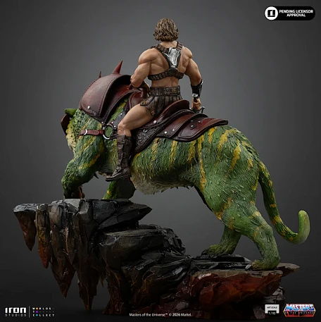 Фигурка He-Man, Battle Cat от Iron Studios