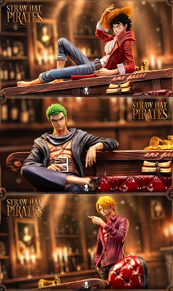 Фигурка Chopper, Monkey D. Luffy, Nami, Roronoa Zoro, Nico Robin, Brook, Usopp, Sanji Vinsmoke, Franky от Big Feeler Studio