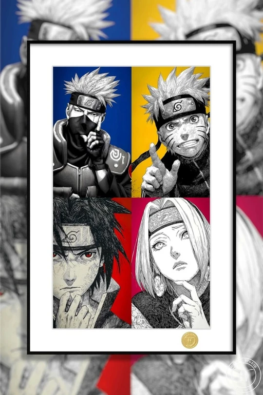 Фигурка Uzumaki Naruto, Uchiha Sasuke, Haruno Sakura, Hatake Kakashi от H2 Studio