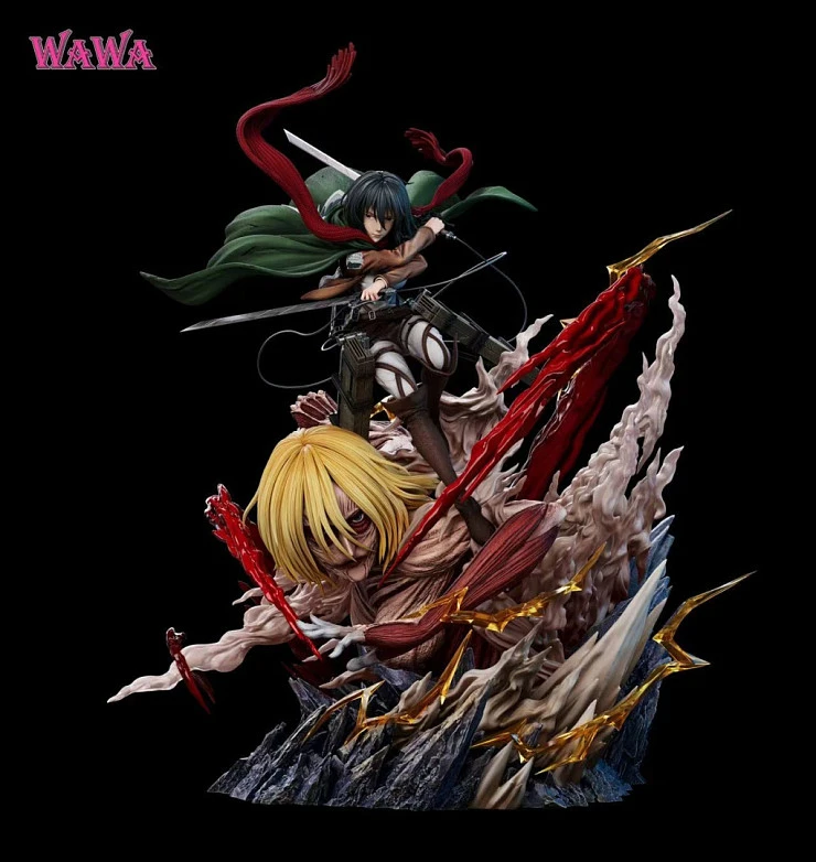 Mikasa Akkerman, Female Titan (Annie Leonhart) от WAWA Studio