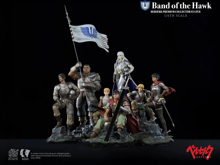 Фигурка Guts, Casca, Griffith, Rickert, Corkus, Judeau, Pippin от BIHS Studio, Bard Версия с Рикертом