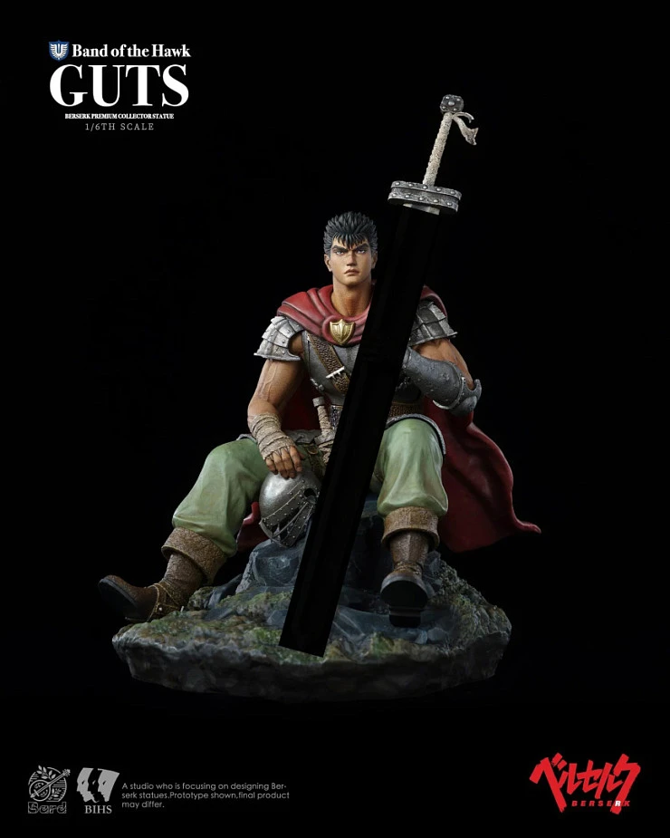Фигурка Guts, Casca, Griffith, Rickert, Corkus, Judeau, Pippin от BIHS Studio, Bard Версия с Гатсом