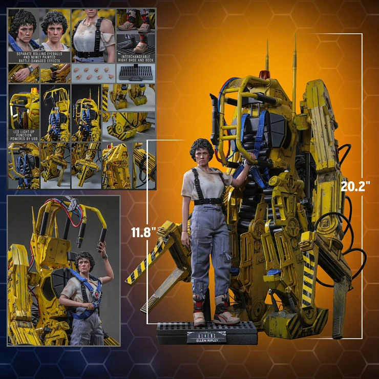 Фигурка Ellen Ripley, Power Loader от Hot Toys Набор с Эллен и погрузчиком