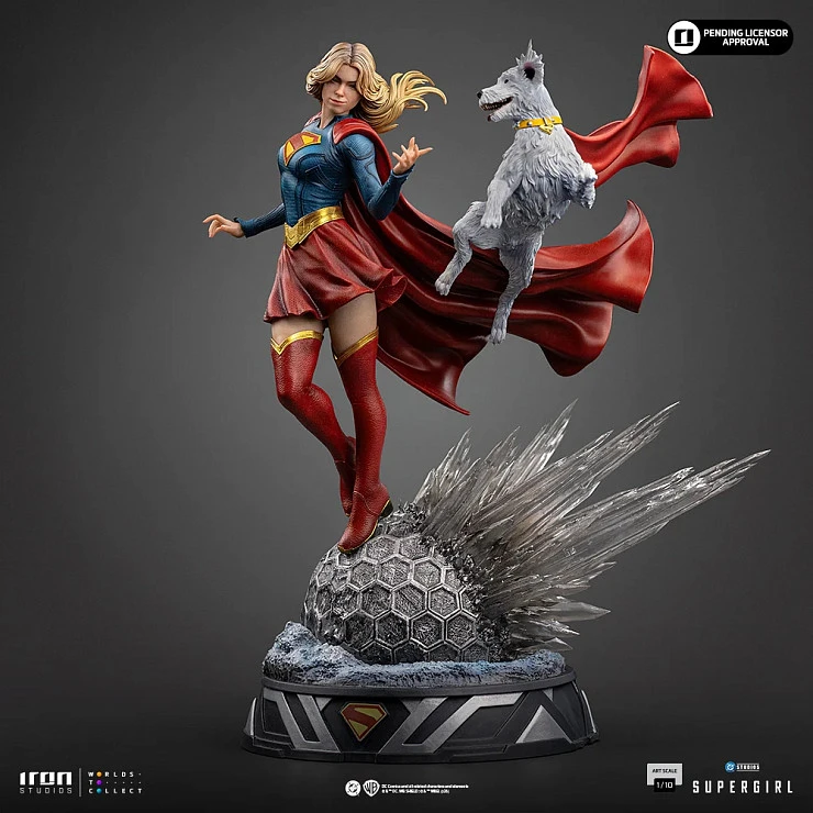Фигурка Supergirl, Krypto от Iron Studios