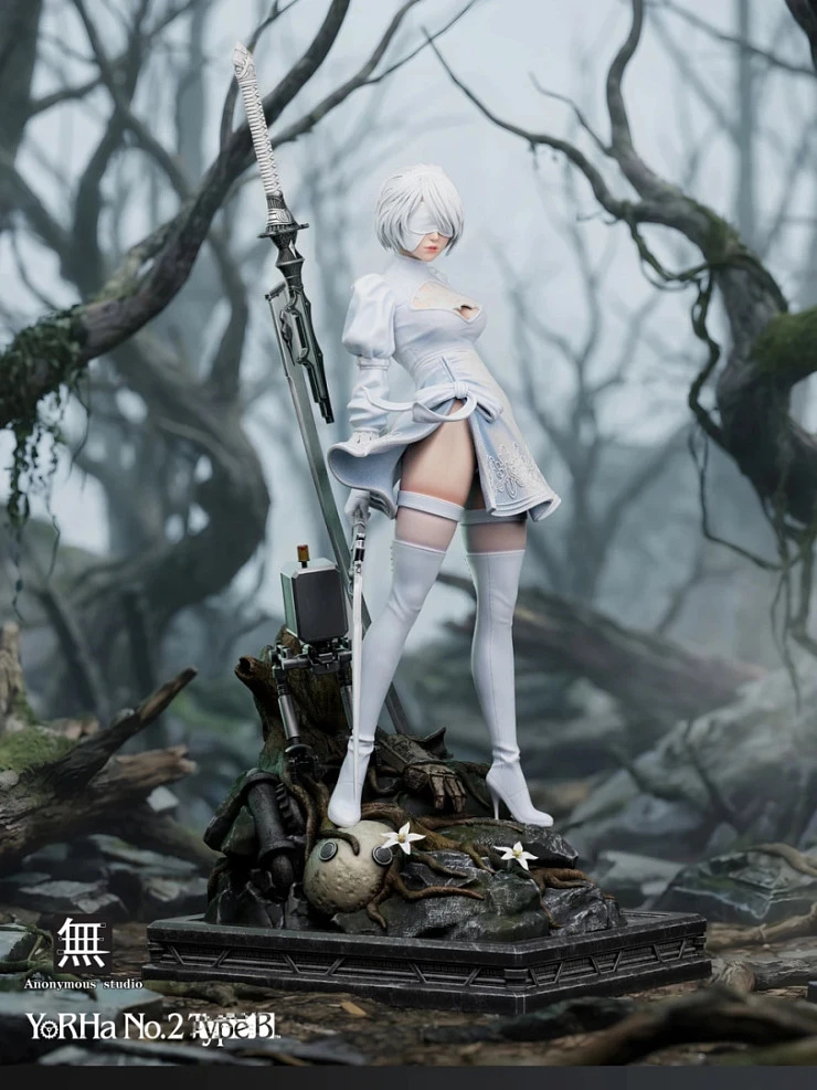 Фигурка YoRHa No. 2 Type B от Anonymous Studio Белая делюкс версия (1/4)