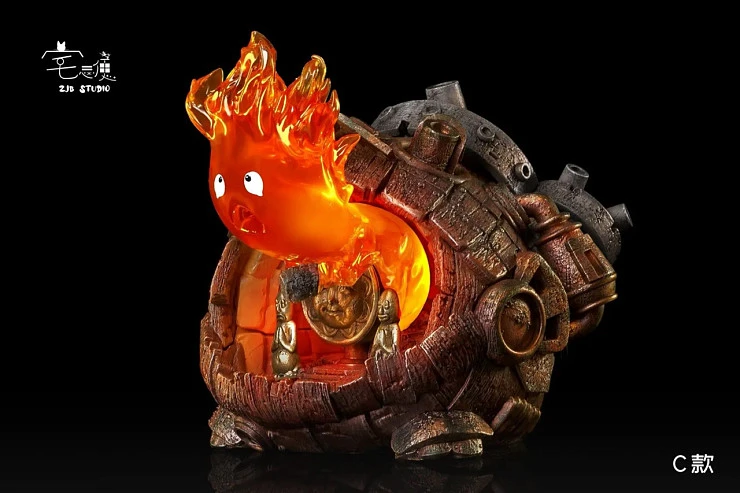 Фигурка Calcifer от ZJB Studio Версия B в красном или синем цвете на выбор