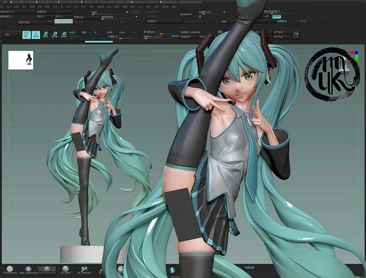 Фигурка Hatsune Miku от MoKu Studio Версия 1/6 без обуви или с обувью на выбор