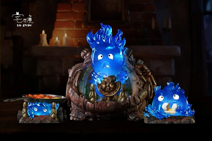 Фигурка Calcifer от ZJB Studio Версия C в красном или синем цвете на выбор