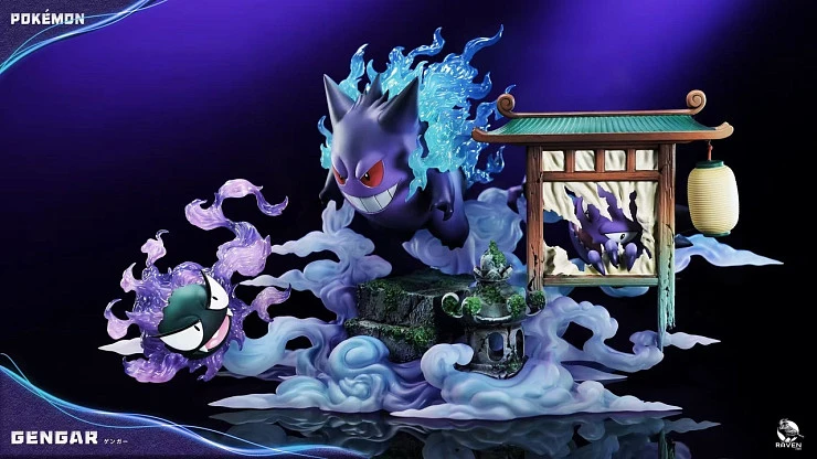 Gengar, Gastly, Haunter от Raven Studio