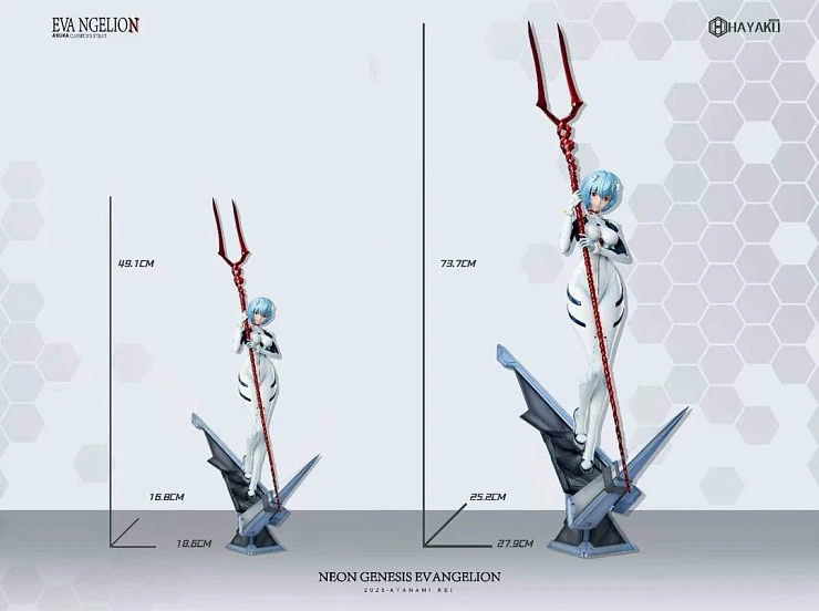 Фигурка Asuka Langley Soryu, Ayanami Rei от Hayaku Studio Сет из двух 1/4