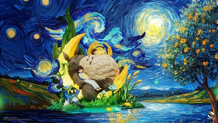 Фигурка Totoro, Satsuki Kusakabe, Mei Kusakabe от Raven Studio