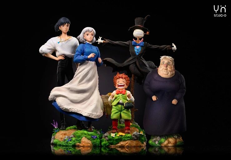 Фигурка Howl Jenkins Pendragon,  Sophie Hatter, Turnip Head (Prince Justin), Markl, Heen, Old Woman от YH Studio