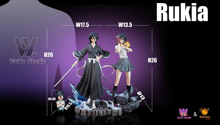 Фигурка Kuchiki Rukia от Model Power Studio, WoYo Studio Сет из двух статуй
