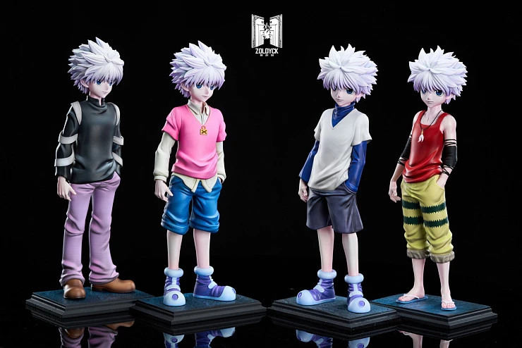 Фигурка Killua Zoldyck от Zoldyck Studio Версия в стандартной одежде, в черной водолазке, в розовом свитере, в красной майке на выбор