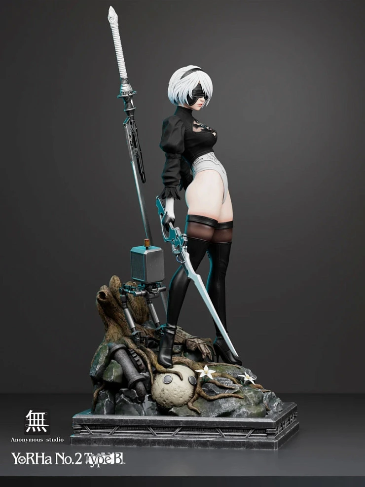 Фигурка YoRHa No. 2 Type B от Anonymous Studio Чёрная делюкс версия (1/4)