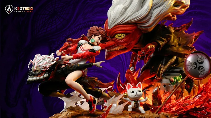 Фигурка Turbo Granny, Takakura Ken, Momo Ayase, Lucky Cat doll от K9 Studio