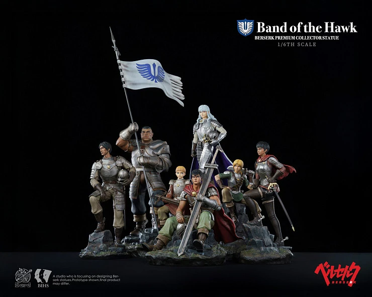 Фигурка Guts, Casca, Griffith, Rickert, Corkus, Judeau, Pippin от BIHS Studio, Bard Версия H