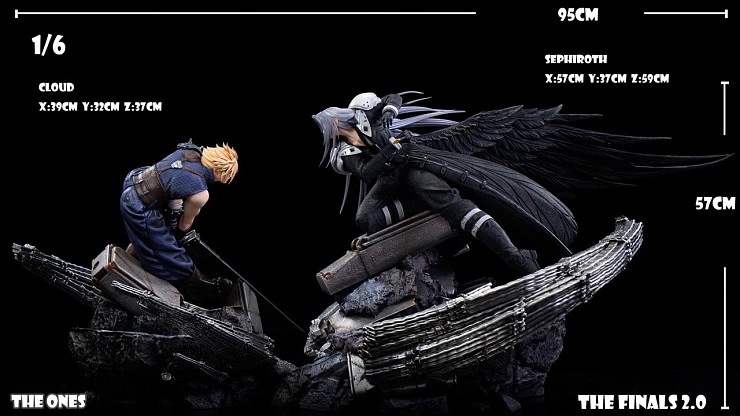Фигурка Cloud Strife, Sephiroth от THE ONES Studio Версия C